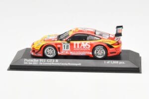 Porsche 911 997 GT3 R ITAS #18 De Lorenzi / Bonetti / Caccia / Bontempelli 24 Hours of Spa 2011 Minichamps 1:43