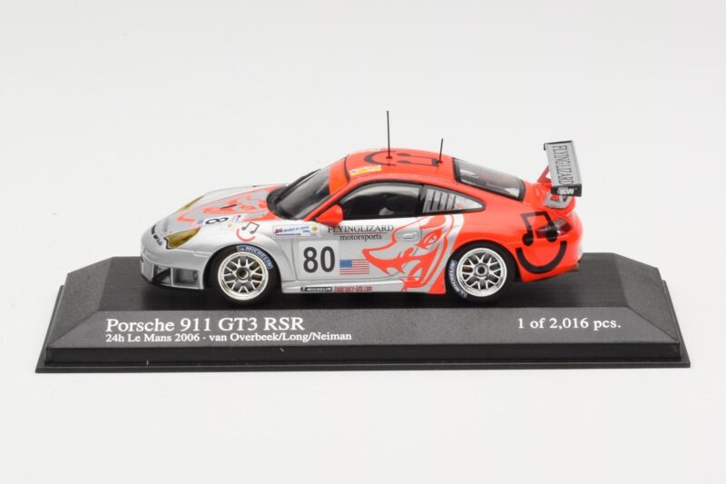 Porsche 911 997 GT3 RSR Flying Lizard #80 S. Neiman / P. Long / J. Van Overbeek 24 Hours of Le Mans 2006 Minichamps 1:43