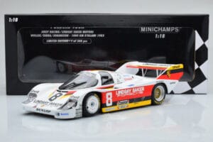 Porsche 956K Lindsay Saker #8 B. Wollek / C. Serra / S. Johansson 1000km Kyalami 1983 Minichamps 1:18 155836698 Metall — Bild 6 von 6