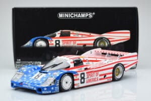 Porsche 956L Spirit of America #8 G. Follmer / J. Morton / K. Miller 24 Hours of Le Mans 1986 Minichamps 1:18 180866508 Metal — Bild 8 von 8