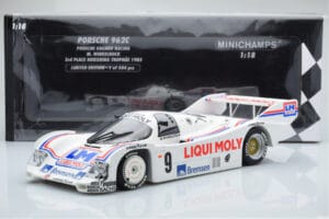 Porsche 962C Kremer Racing Liqui Moly #9 M. Winkelhock 3rd Place Norisring Trophy 1985 Minichamps 1:18 155856509 Metall — Bild 6 von 6