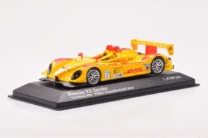 Porsche RS Spyder LMP2 #7 R. Dumas / T. Bernhard / E. Collard Sebring 12 Hours Winners 2008 Minichamps 1:43 400086807 Metall — Bild 2 von 4