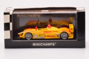 Porsche RS Spyder LMP2 #7 R. Dumas / T. Bernhard / E. Collard Sebring 12 Hours Winners 2008 Minichamps 1:43 400086807 Metall — Bild 4 von 4