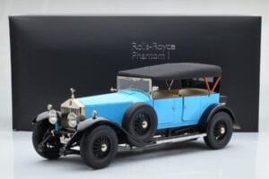 Rolls-Royce Phantom I Cabriolet Blau Kyosho 1:18 08931LB Metall — Bild 9 von 9