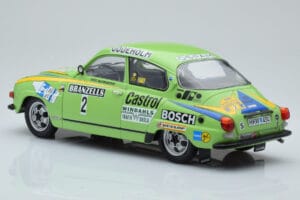 Saab 96 V4 #2 S. Blomqvist / H. Sylvan Rally Sweden 1976 IXO 1:18 18RMC085B Metall — Bild 5 von 6