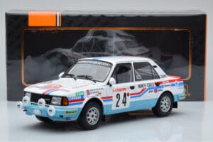 Skoda 130 L Night Version #24 J. Augland Rally Monte Carlo 1987 IXO 1:18 18RMC156 Metall — Bild 6 von 6