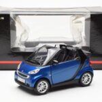 Smart Fortwo 451 Cabrio Blau & Schwarz Minichamps 1:18 - image 8 of 8