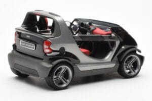 Smart Fortwo Crossblade Cabriolet Silber Schwarz Kyosho 1:18 13440 Metall — Bild 2 von 6
