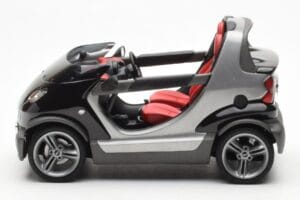 Smart Fortwo Crossblade Cabriolet Silber Schwarz Kyosho 1:18 13440 Metall — Bild 3 von 6