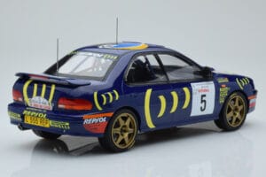 Subaru Impreza 555 #5 C. Sainz / L. Moya Tour de Corse 1995 IXO 1:18 18RMC063A Metall — Bild 2 von 6