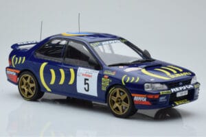 Subaru Impreza 555 #5 C. Sainz / L. Moya Tour de Corse 1995 IXO 1:18 18RMC063A Metall — Bild 4 von 6