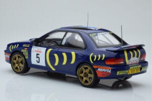 Subaru Impreza 555 #5 C. Sainz / L. Moya Tour de Corse 1995 IXO 1:18 18RMC063A Metall — Bild 5 von 6