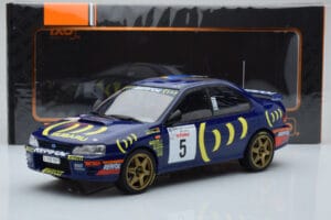 Subaru Impreza 555 #5 C. Sainz / L. Moya Tour de Corse 1995 IXO 1:18 18RMC063A Metall — Bild 6 von 6