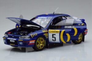 Subaru Impreza #5 C. Sainz / L. Moya 2nd Place Rally Monte Carlo 1995 Kyosho 1:18 08962B Metall — Bild 2 von 9