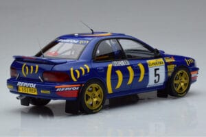 Subaru Impreza #5 C. Sainz / L. Moya 2nd Place Rally Monte Carlo 1995 Kyosho 1:18 08962B Metall — Bild 3 von 9