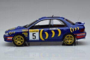 Subaru Impreza #5 C. Sainz / L. Moya 2nd Place Rally Monte Carlo 1995 Kyosho 1:18 08962B Metall — Bild 4 von 9