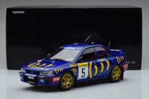 Subaru Impreza #5 C. Sainz / L. Moya 2nd Place Rally Monte Carlo 1995 Kyosho 1:18 08962B Metall — Bild 9 von 9