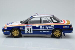 Subaru Legacy RS #21 C. McRae / D. Ringer RAC Rally 1991 IXO 1:18 18RMC080B Metall — Bild 3 von 6