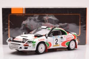 Toyota Celica Turbo 4WD ST185 #2 M. Alén / I. Kivimäki Safari Rally 1993 IXO 1:18 18RMC150B Metall — Bild 6 von 6