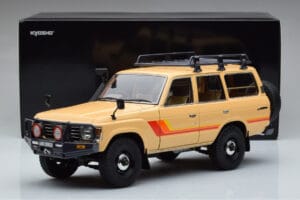 Toyota Land Cruiser 60 Beige Mit Optionalem Zubehör Kyosho 1:18 08956XBE Metall — Bild 12 von 12