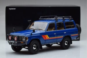 Toyota Land Cruiser 60 Blau Mit Optionalem Zubehör Kyosho 1:18 08956XBL Metall — Bild 11 von 11