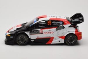Toyota GR Yaris Rally1 #69 K. Rovanpera / J. Halttunen Rally Monte Carlo World Champion 2023 IXO 1:18 18RMC152B Metall — Bild 3 von 6