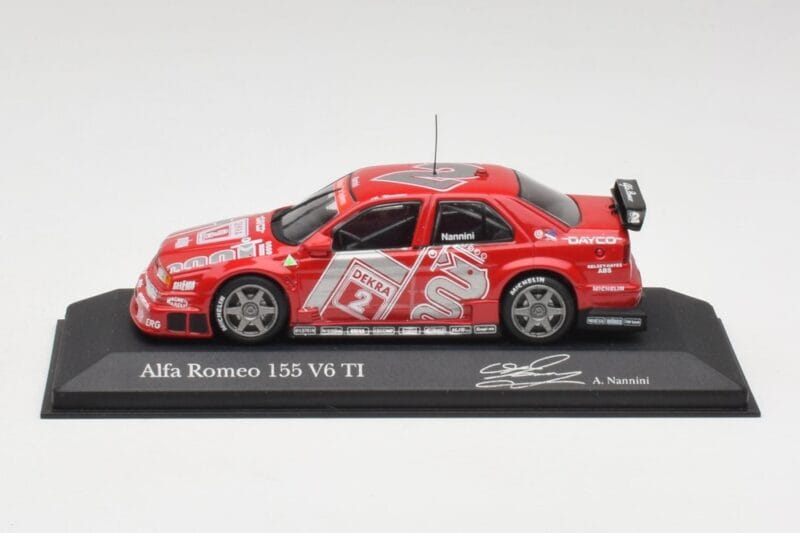 Alfa Romeo 155 V6 TI #2 Team Alfa Corse A. Nannini DTM 1994 Minichamps 1:43 Alfa Romeo 155 V6 TI #2 Team Alfa Corse A. Nannini DTM 1994 Minichamps 1:43 430940202 Metall