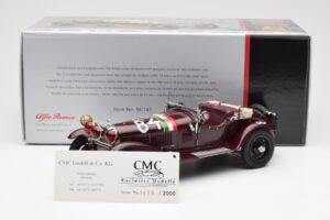 Alfa Romeo 1750 GS Spider #84 T. Nuvolari / B. Guidotti Mille Miglia Winner 1930 CMC 1:18 M-141 Metall — Bild 6 von 6