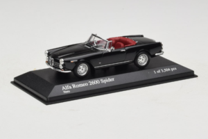 Alfa Romeo 2600 Spider Schwarz Minichamps 1:43 400120630 Metall — Bild 2 von 4
