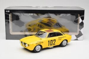 Alfa Romeo GTA 1300 #102 Squadra Corse R. Zanetti / M. Ruspa / Monzeglio Targa Florio 1971 Minichamps 1:18 155711202 Metall — Bild 6 von 6