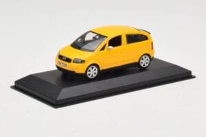 Audi A2 8Z Gelb Minichamps 1:43 AUDI005 Metall — Bild 2 von 4