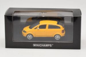 Audi A2 8Z Gelb Minichamps 1:43 AUDI005 Metall — Bild 4 von 4