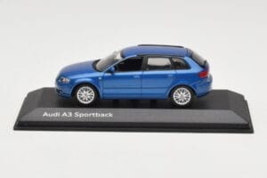 Audi A3 8P Sportback Mauritius Blue Minichamps 1:43 5010403033 Metall