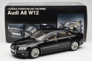 Audi A8 D3 W12 Schwarz Kyosho 1:18 09212BK Metall — Bild 8 von 8