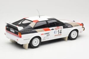 Audi Quattro #14 M. Mouton / F. Pons Winners Rally Sanremo 1981 Minichamps 1:18 155811114 Metall — Bild 2 von 6