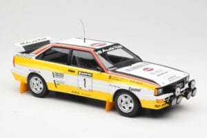 Audi Quattro A2 Audi Sport #1 W. Röhrl / C. Geistdörfer DNF Sanyo Rally of New Zealand 1984 Minichamps 1:18 155841101 Metall — Bild 4 von 6