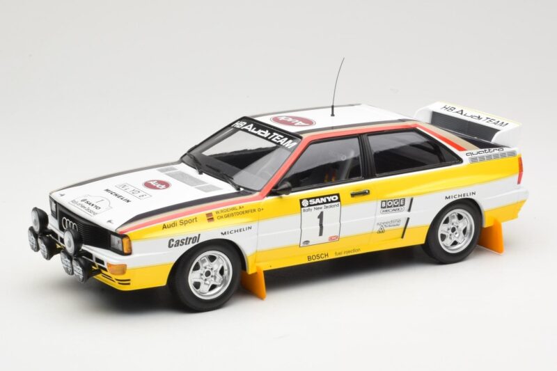 Audi Quattro A2 Audi Sport #1 W. Röhrl / C. Geistdörfer DNF Sanyo Rally of New Zealand 1984 Minichamps 1:18 155841101 Metall