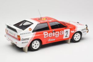 Audi Quattro A2 #2 B. Waldegård / H-T. Thorszelius Belga Team Winners Boucles de Spa 1985 Minichamps 1:18 155851102 Metall — Bild 2 von 6