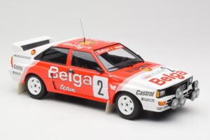 Audi Quattro A2 #2 B. Waldegård / H-T. Thorszelius Belga Team Winners Boucles de Spa 1985 Minichamps 1:18 155851102 Metall — Bild 4 von 6