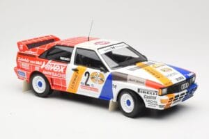 Audi Quattro A2 Schmidt Motorsport #2 H. Demuth / W. Lux Winners Hunsrück Rally 1984 Minichamps 1:18 155841102 Metall — Bild 4 von 6