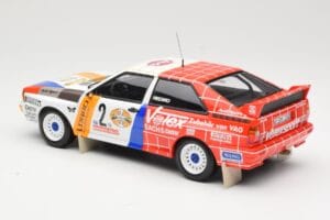 Audi Quattro A2 Schmidt Motorsport #2 H. Demuth / W. Lux Winners Hunsrück Rally 1984 Minichamps 1:18 155841102 Metall — Bild 5 von 6