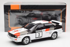 Audi Quattro #3 H. Mikkola / A. Hertz Rally Finland 1982 IXO 1:18 18RMC094A Metall — Bild 6 von 6