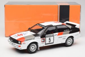 Audi Quattro #5 H. Mikkola / A. Hertz 1000 Lakes Rally 1982 IXO 1:18 18RMC094B Metall — Bild 6 von 6