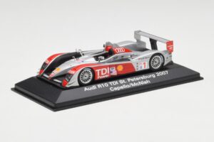 Audi R10 TDI #1 R. Capello / A. McNish / T. Kristensen 24 Hours of Le Mans 2007 Minichamps 1:43 5020700243 Metall — Bild 2 von 4