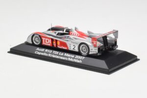 Audi R10 TDI LMP1 #2 R. Capello / T. Kristensen / A. McNish 24 Hours of Le Mans 2007 Minichamps 1:43 5020700223 Metall — Bild 3 von 4