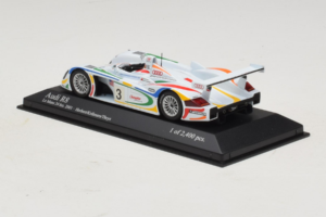 Audi R8 LMP #3 J. Herbert / R. Kelleners 24 Hours of Le Mans 2001 Minichamps 1:43 400010903 Metall — Bild 3 von 5