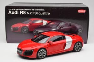Audi R8 V10 Brilliant Rot Kyosho 1:18 09216RR Metall — Bild 8 von 8