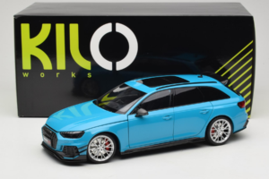 Audi RS4 B9 Avant Darwin Pro Blau Kilo Works 1:18 KLW002303 Metall — Bild 8 von 8