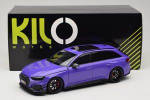 Audi RS4 B9 Avant Darwin Pro Lila Kilo Works 1:18 KLW002301 Metall — Bild 8 von 8