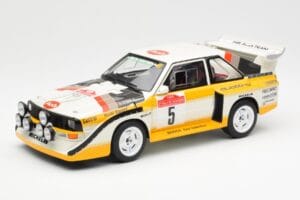 Audi Sport Quattro S1 #5 W. Rohrl / C. Geistdorfer Rally Sanremo Winner 1985 AUTOart 1:18 88503 Komposit